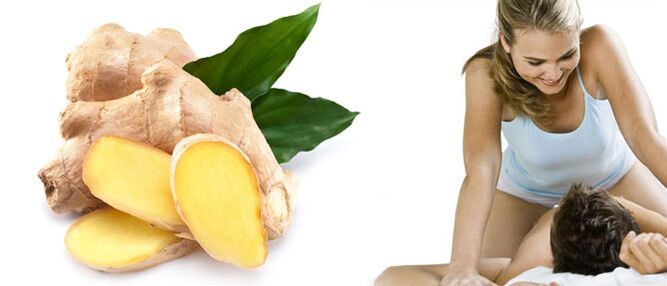 Nga painga o te pakiaka ginger mo te mana tane